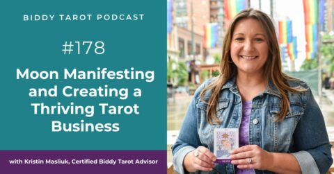 Moon manifesting and creating a thriving tarot business