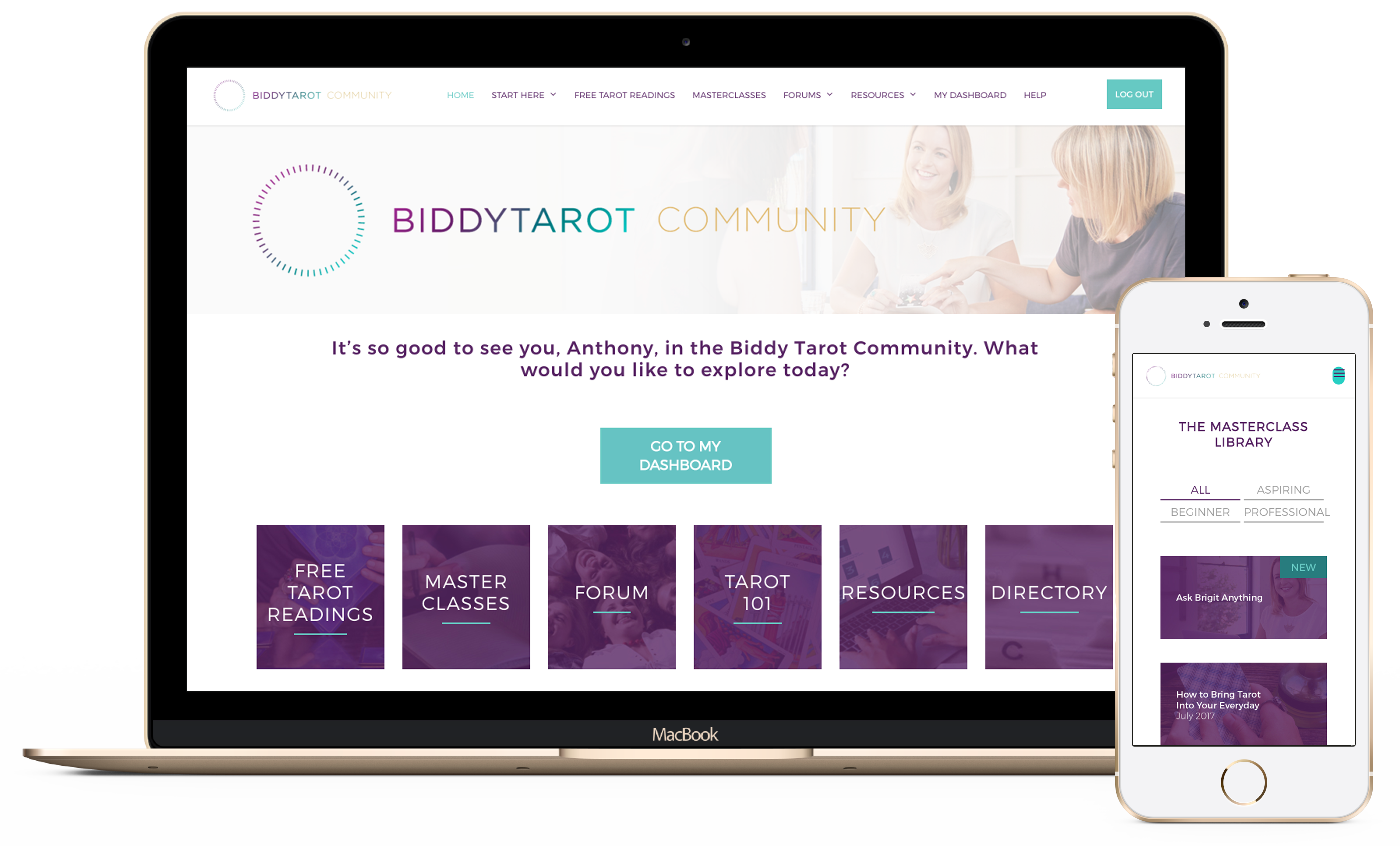 Join the Biddy Tarot Community